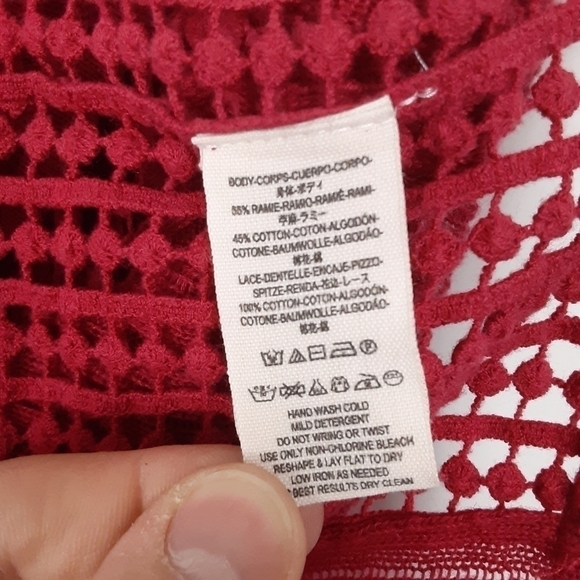 Free People Echo Open Stitch Knit Top Size Small - Picture 7 of 10